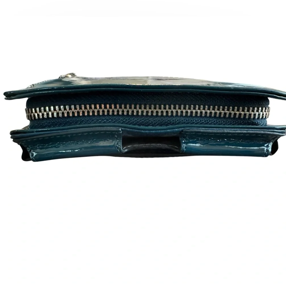 Brighton Mini Crossbody Zip Organizer Patent Leather Bag